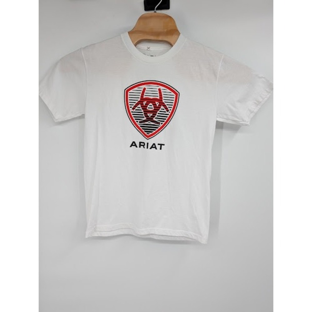 Ariat Boys‎ Blender Shield T-Shirt White sz Large